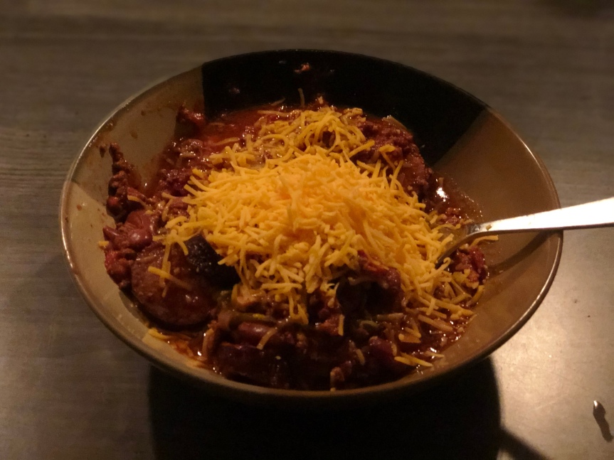 Ken Can Cook: Maybe- Crock Pot Kielbasa Chili